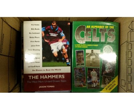 FOOTBALL, books, mainly hardback, clubs, inc. Histories, Who's Who' A-Z; Essential Histories (5), Ipswich, West Ham Spurs; Ce