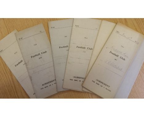 FOOTBALL, A.E. Clutterbuck selection, 1938-1948, inc. players contracts (9), Brierley Town (2), Redditch Town (2), Halesowen,