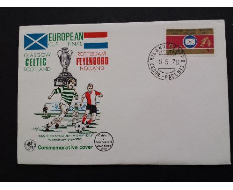 FOOTBALL, commemorative covers, Wessex issues for 1970 European Cup Final, Celtic v Feyenoord, played in Milan, with relevant