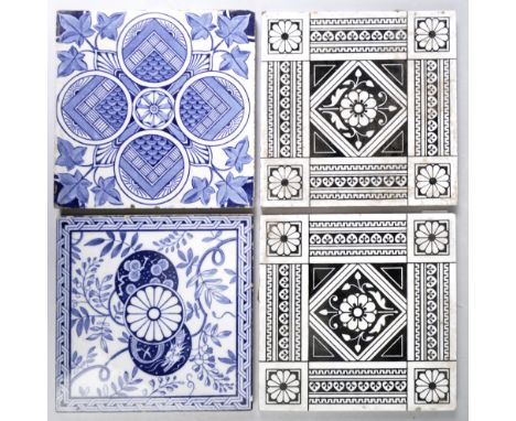 Believed Dr Christopher Dresser - Mintons - A collection of four 19th Century Victorian English antique Aesthetic movement ce