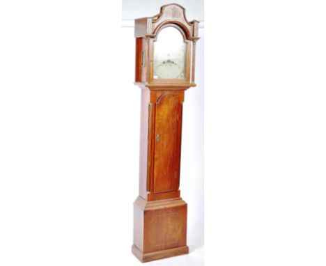 A believed 18th Century Georgian English antique mahogany cased eight day longcase clock grandfather clock by Thomas Bradley 