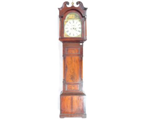 An incredibly rare early 19th Century Irish antique mahogany cased eight day movement longcase clock grandfather clock by JW 