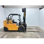Hyster 15,000-Lb. Capacity Forklift, Model S150A, LPG Fuel, Cushion Tires, 3-Stage Mast, 107" Lowere