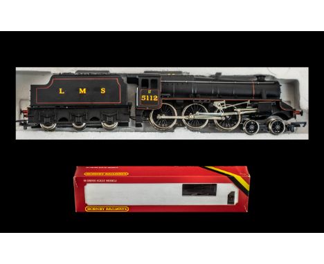 Hornby Railways OO Gauge Scale Model L.M.S British Rail Black. No 5112 Locomotive and Tender. In Original Box, Condition Good