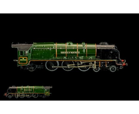 Hornby Dublo Early and Heavy OO Gauge Scale Diecast Model Locomotive Three Rail ' Duchess of Montrose ' 46232. All Aspects of