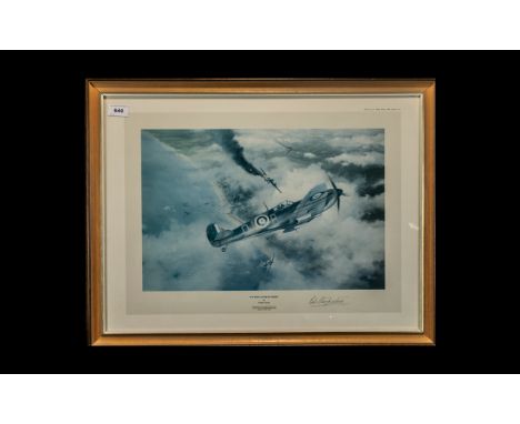 Aircraft Interest - Edmunds War Plane Limited Edition Signed Print 'Victory Over Dunkirk' by Robert Taylor, pencil signed by 