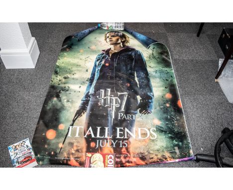 Harry Potter Deathly Hallows Part 2 Rare Huge UK Premiere Poster Cast Signed & Crew Inc J K Rowling             This item is 