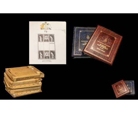 Five Unused Stamp Albums to house 20th Anniversary of the Coronation of Her Majesty Queen Elizabeth II, 1953-1978, various co