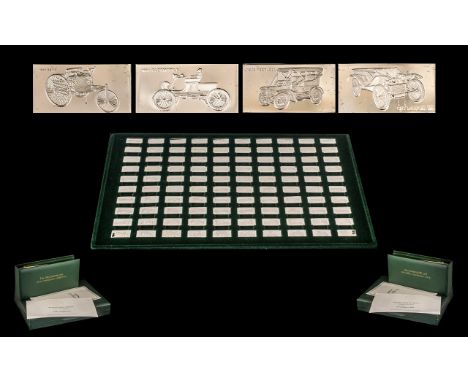 Franklin Mint - Ltd Edition The Official Classic Cars Silver Miniature Collection. Contains ( 100 ) Silver MIniatures of Inte