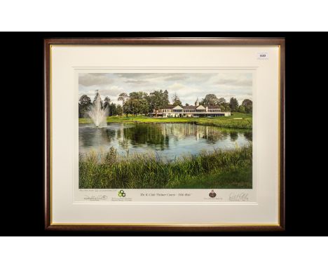 Golfing Interest - Limited Edition Print of Palmer Course - 18th Hole.  Print No. 22/995, with Certificate of Authenticity.  