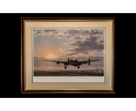 Aircraft Interest - Edmunds War Plane Limited Edition Signed Print 'Night Mission Ahead' by Keith Woodcock, pencil signed by 