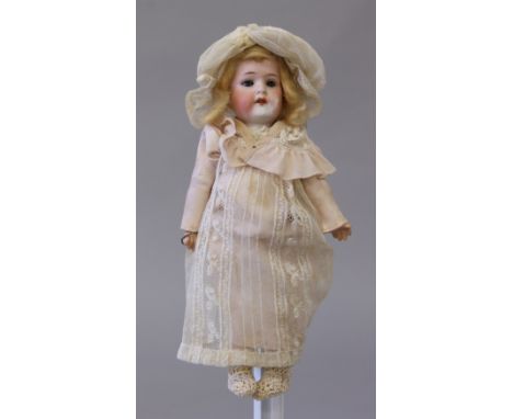 Late 19th/early 20th century Heubach Koppelsdorf (Germany) bisque head doll, impressed '407.15 0', having jointed composition