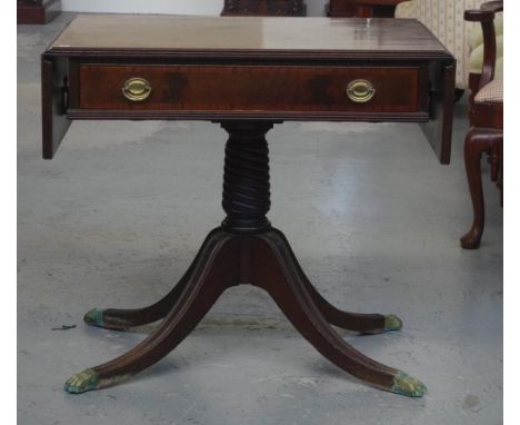 Regency style sofa table 122cm wide (open), 56cm deep, 74cm high