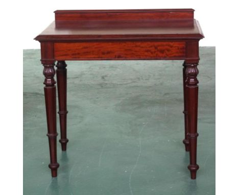 19th century mahogany side table with drawer, 92cm wide, 52cm deep, 90.5cm high