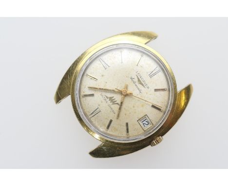Longines gent's 18ct gold Ultra-chron automatic wristwatch, the dial with baton and Roman numerals, centre sweep seconds and 