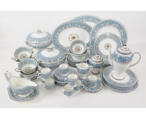 Wedgwood Florentine  (W2714) china dinner and coffee service, comprising eight dinner plates, three 23cm plates, six side pla