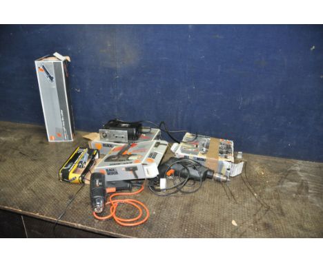 A COLLECTION OF POWER TOOLS including Black and Decker BD163V drill, a BD538SE jigsaw, (all PAT pass and working), a Black an