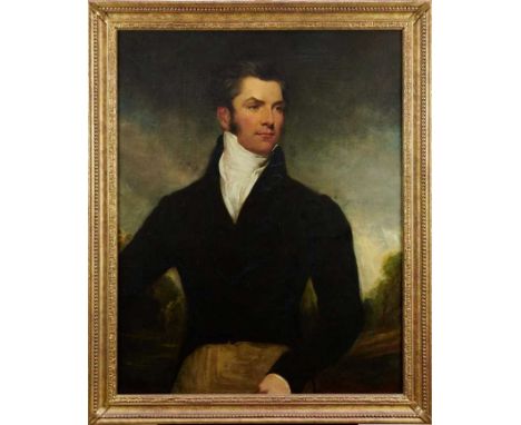 Manner of Sir Thomas Lawrence (1769-1830) oil on canvas - portrait of Cheseldon Henson of Bainton House, Northamptonshire, 90