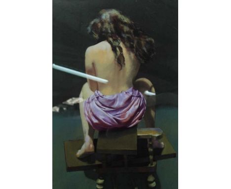 Robert Oscar Lenkiewicz (1941-2002) signed limited edition silkscreen - Roxana Rea View, Daemon Series/Project 18, 166/375, 8