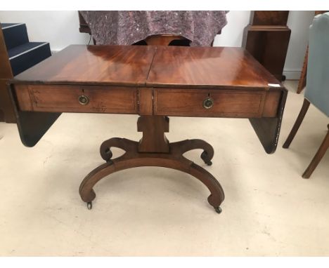 A 19th century mahogany sofa table