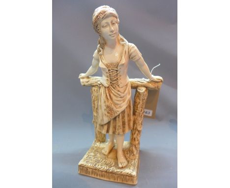 A Bretby ceramic figure of a firl, H:35cm