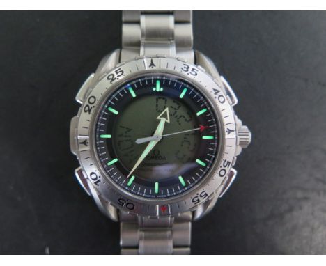 An Omega Speedmaster X-33 Generation 1 Titanium quartz multi function digital bracelet wristwatch - serial number 55901830, s