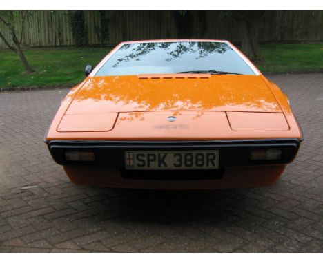 SpecificationMake: LOTUSModel: ESPRIT S1Year: 1977Chassis Number: 7702/0244GRegistration Number: SPK 388RTransmission: Automa