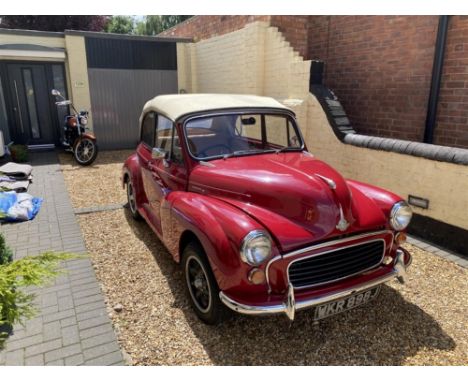 Restored, soft top, Moggy Minor in 'Put your sunglasses on' Red.The subject of a full engine out, glass out restoration in th