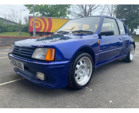 SpecificationMake: PEUGEOTModel: 205 1.9 GTI DIMMAYear: 1988Chassis Number: VF320CD6201516235Registration Number: F536 DOLTra