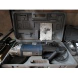 Budget 240 volt 4 1/2" & 9" angle grinder in case