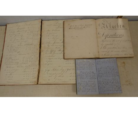 CHARLTON WILLIAM, of Humshaugh.&nbsp;&nbsp;Calligraphic manuscript Day Book &amp; Ledger for Financial Transactions followed 