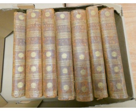 GROSE FRANCIS.&nbsp;&nbsp;The Antiquities of England &amp; Wales. 8 vols. Many eng. plates. Folio. Calf, rubbing &amp; wear, 