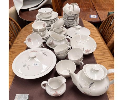 A Royal Doulton Tumbling Leaves pattern bone china dinner and tea service, approx. 60 pieces 