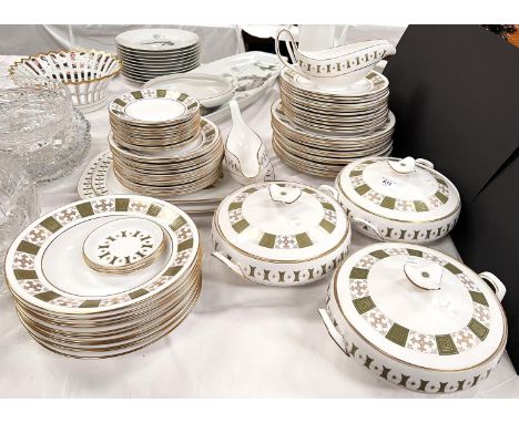 A Spode Persia part dinner and tea service, 70 pieces approx 