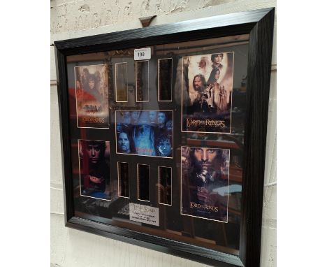 Limited edition original 35mm film cell presentation of "Lord of the Rings", 482/1000, framed and glazed. 