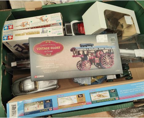 A boxed Corgi Vintage Glory of Steam vehicle and other diecast vehicles 