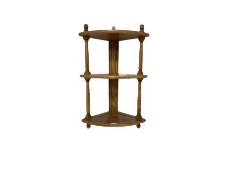 Ercol - wall shelf with three shelves H80cm