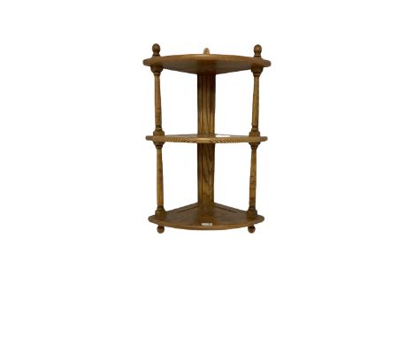 Ercol - wall shelf with three shelves H80cm