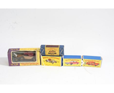 Collection of Matchbox, to include Models of Yesteryear Y-2 1911 Renault, Y-15 1930 Packard Victoria, 31 Lincoln Continental,