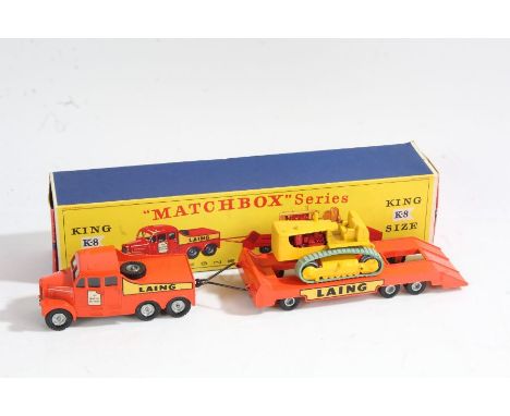 Matchbox Series King K-8 Tractor and Transporter, by Lesney, boxed

MB COLLECTED 6/1/22 K8
