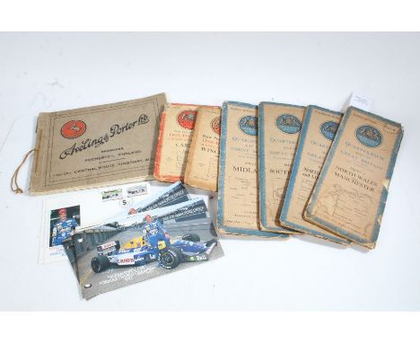 Six Ordnance Survey Maps, two one inch examples and four quarter-inch maps, together with an Aveling &amp; Porter catalogue o