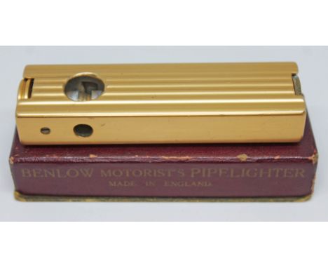 A Benlow Golmet Motorist Pipe Lighter with box.  