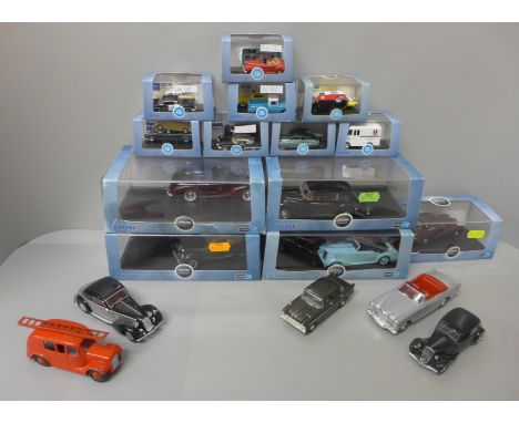 A collection of Oxford Automobile Company die-cast model vehicles, some boxed 