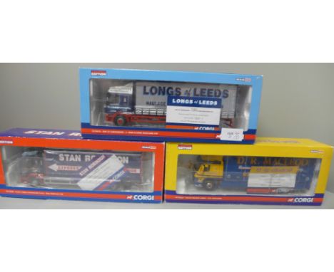 Three Corgi Rigids 1:50 scale model vehicles, boxed 