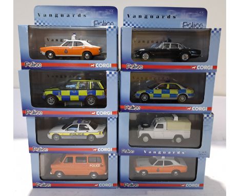 Corgi, a boxed Group of 1:43 Scale Vanguard Police Models. Although unchecked for completeness condition appear Good to Good 