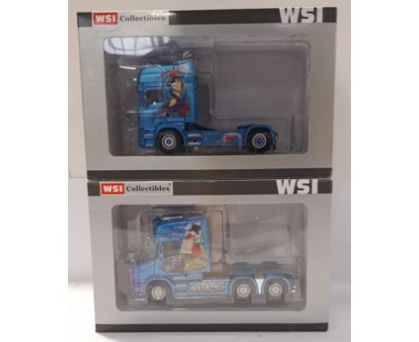WSI Models, a boxed Pair of 1:50 Scale Lorry Models. Although unchecked for completeness condition appears generally Good to 