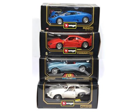 Bburago, 1:18 Scale, a boxed Performance Car group. &nbsp;Although unchecked for completeness condition appear Good to Good P