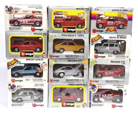 Bburago, 1:24&nbsp;Scale, a boxed Car group. &nbsp;Although unchecked for completeness condition appears Good to Good Plus wi