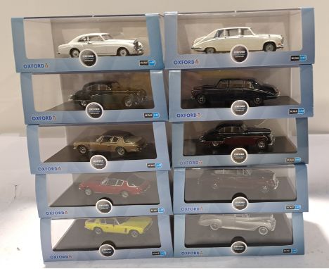 Oxford Diecast, a boxed Group of 1:43 Scale Automobile Company Series Models. Although unchecked for completeness condition a