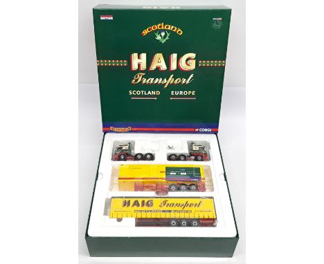 Corgi Hauliers of Renown, 1:50 Scale,&nbsp;CC99192 Volvo FH Skeletal Trailer/Container Set &ldquo;Haig Transport&rdquo;, boxe